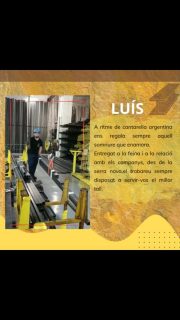 🟡 SEGUIM AMB LES PRESENTACIONS 🟡
A ritme de cantarella argentina 🎶 el Luís ens regala sempre aquell somriure que enamora.
Entregat a la feina i en la relació amb els companys i clients, des de la serra nova, el trobareu sempre disposat a servir-vos el millor tall. 🙌